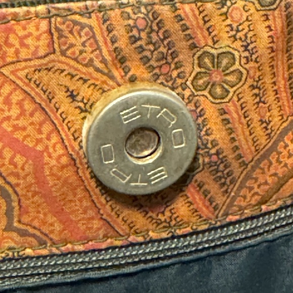 Etro Orange and Green Mini Bag with Paisley Design - Picture 12 of 13